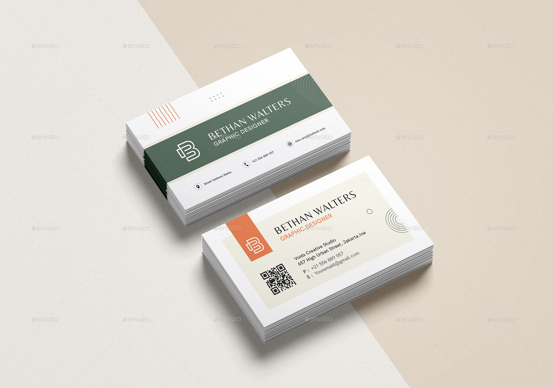 Business Card InDesign & Word, Print Templates GraphicRiver